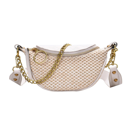 Stitching Personality Waist Bag Women