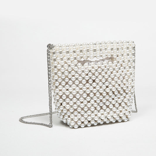 Fashionable pearl handbag