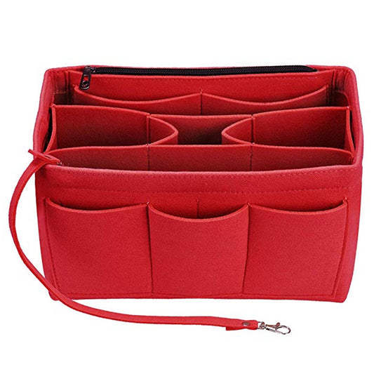 Cross-Border Felt Cosmetic Bag Multi-Function Large-Capacity Bag Middle Bag Travel Wash Felt Storage Bag