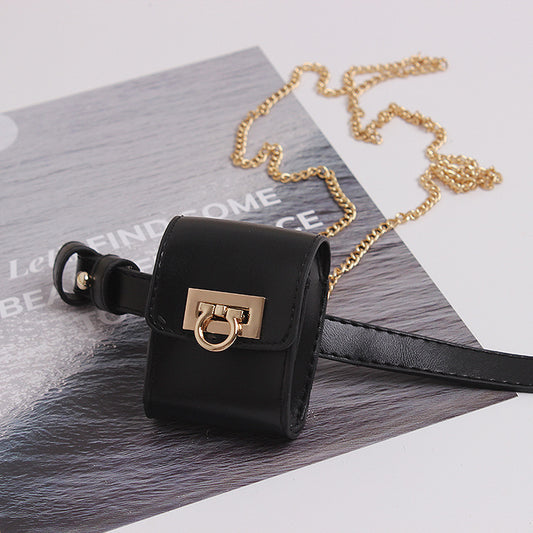 Small Bag Waist Bag Belt Women's Chain Necklace Decorative Bag