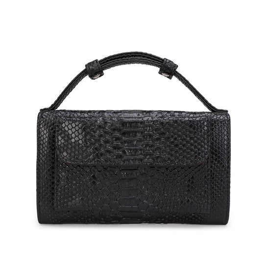 Snake print handbag
