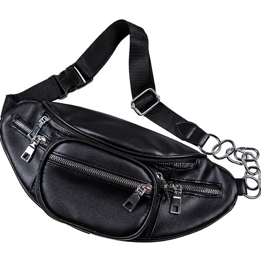 Waist bag handsome chain crossbody chest bag