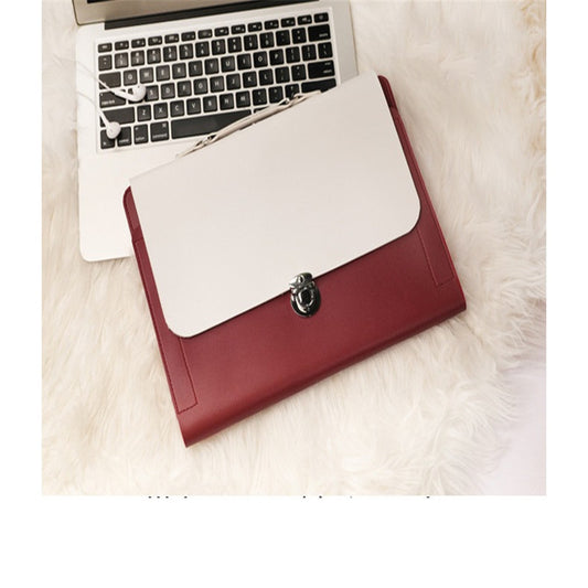 Portable pu computer bag