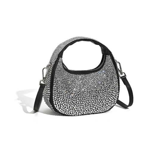 New Portable High-grade Crescent Moon Fashion Diamond Bag Acrylic Women's Bag