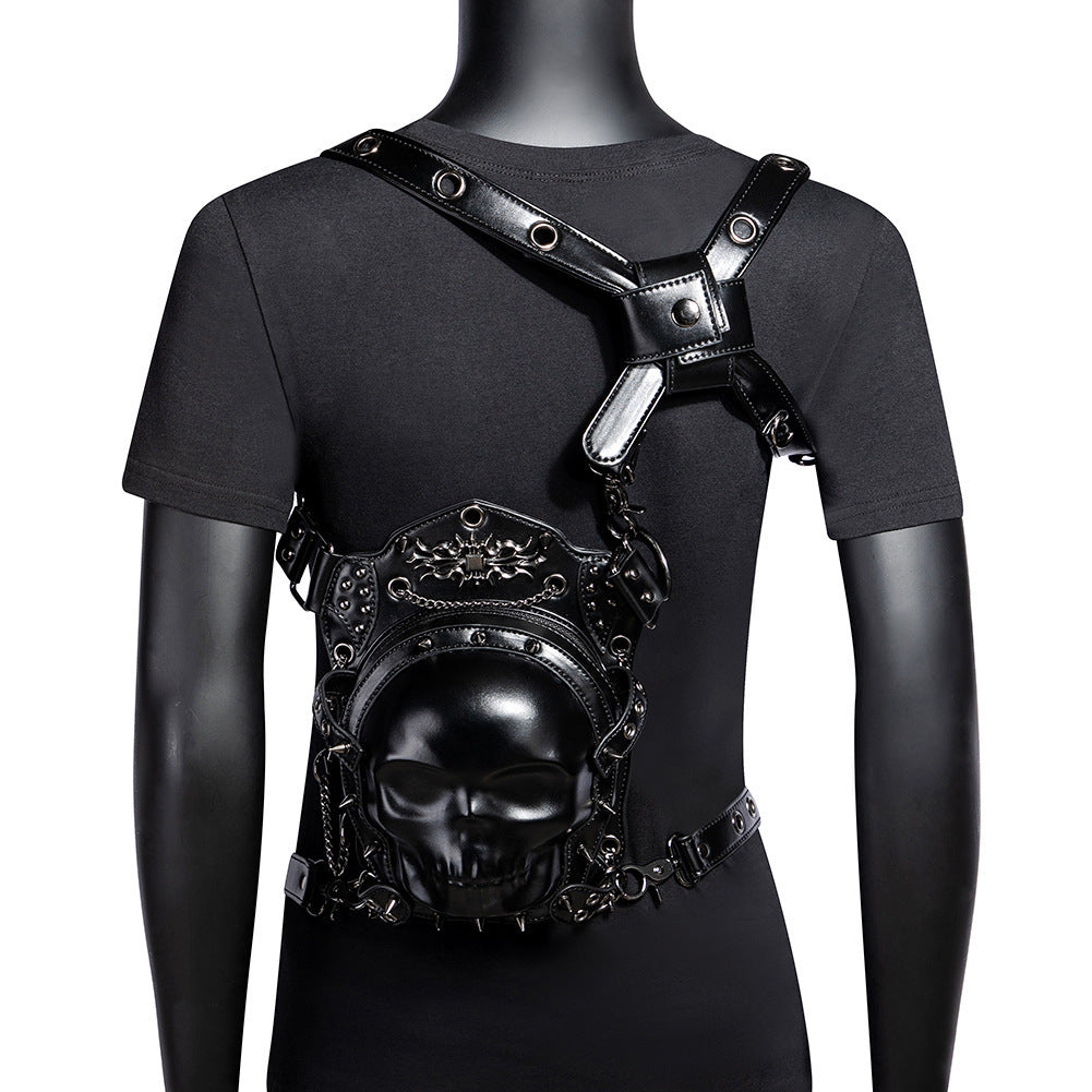 Creative Skull Women's Cross-body Bag Motorcycle Waist Bag