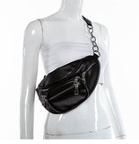 Waist bag handsome chain crossbody chest bag