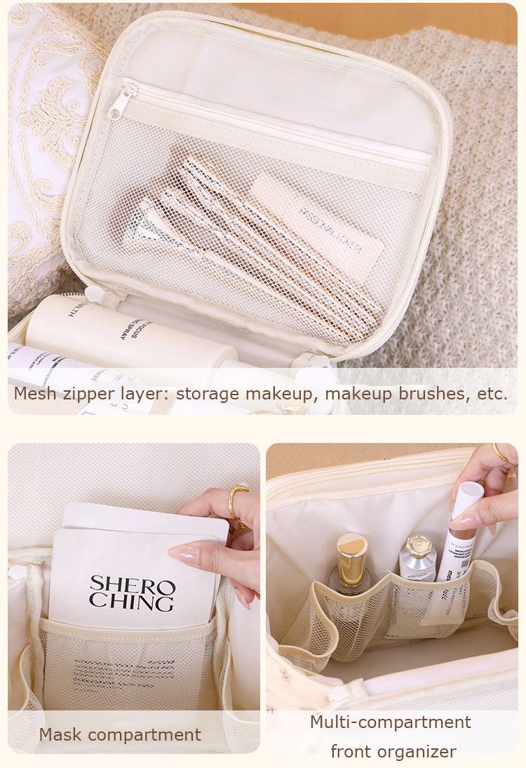 Cute Magical Makeup Bag – Large-Capacity Travel Cosmetic Organizer with Compartments