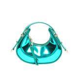 Mini Glossy Shoulder Bag – Y2K Style Patent Leather Purse