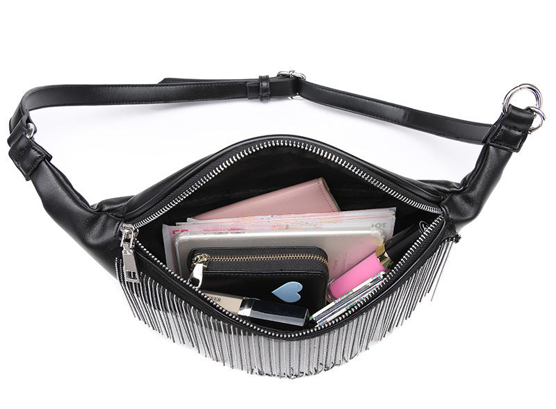 Women's tassel waist bag
