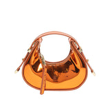 Mini Glossy Shoulder Bag – Y2K Style Patent Leather Purse
