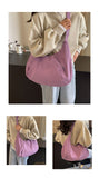 Soft Nylon Crescent Shoulder Bag – Lightweight Casual Daily Tote
