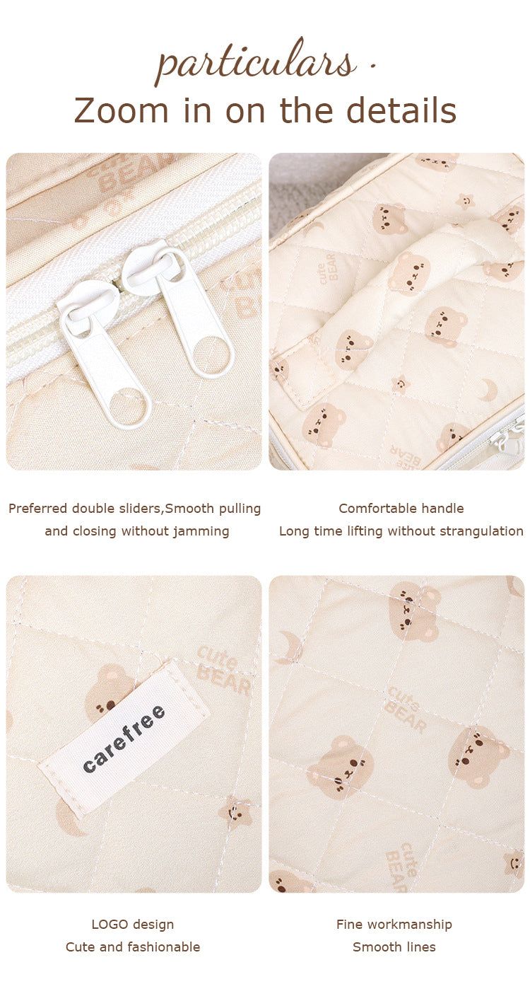 Cute Magical Makeup Bag – Large-Capacity Travel Cosmetic Organizer with Compartments