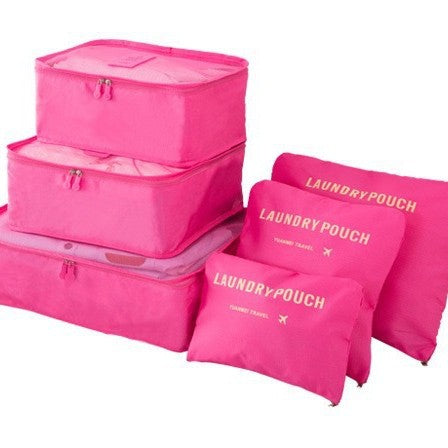6-Piece Travel Packing Cubes Set – Navy Blue Organizer Bags