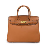 Premium Custom Color Tote Handbag – Inspired by Birkin Style (30+ Colors Available)