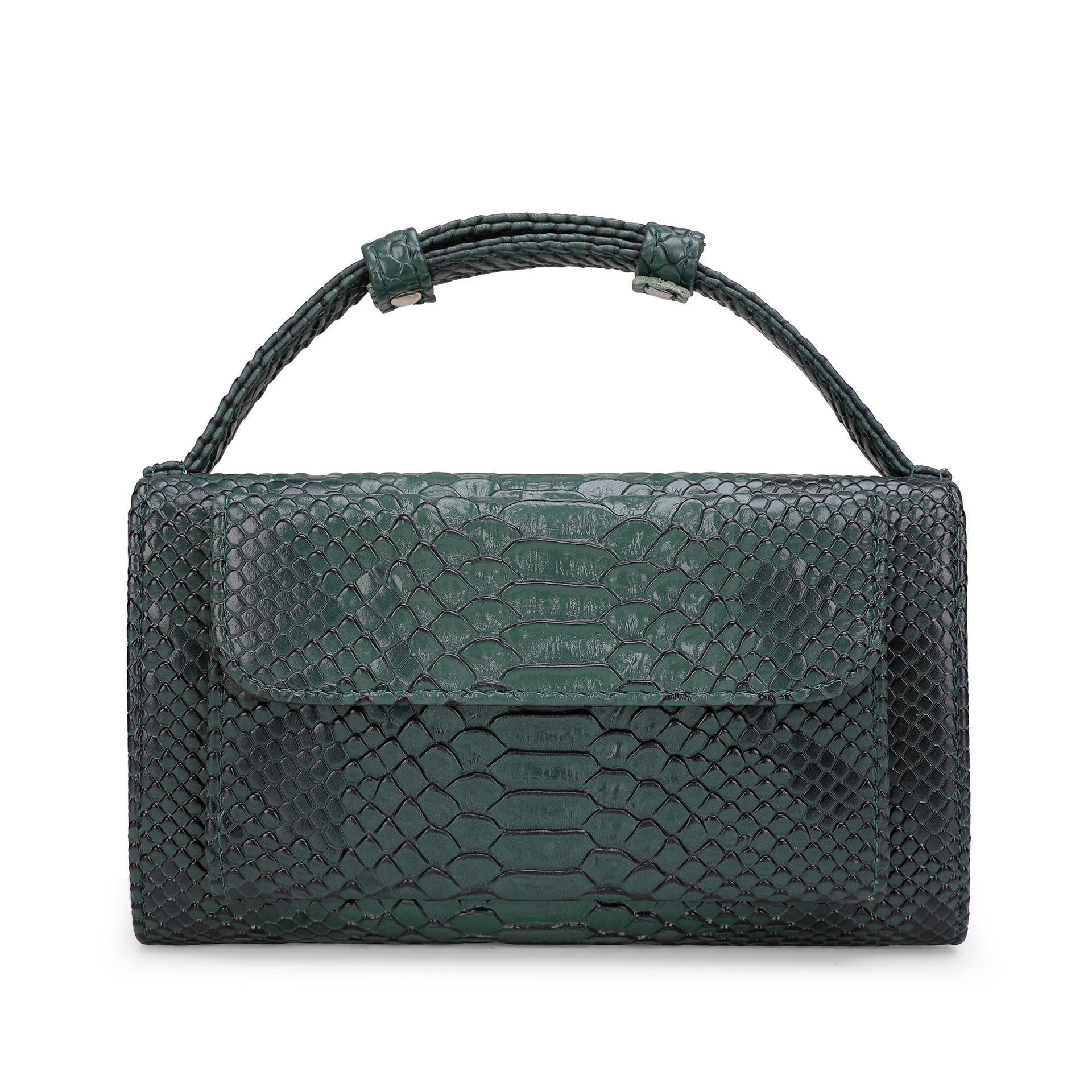 Snake print handbag