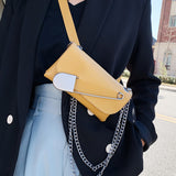 Chain crossbody bag shoulder chest bag waist bag