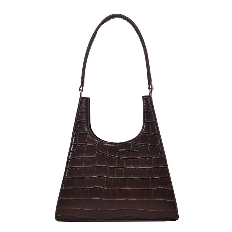 Triangle Alligator Embossed handbag