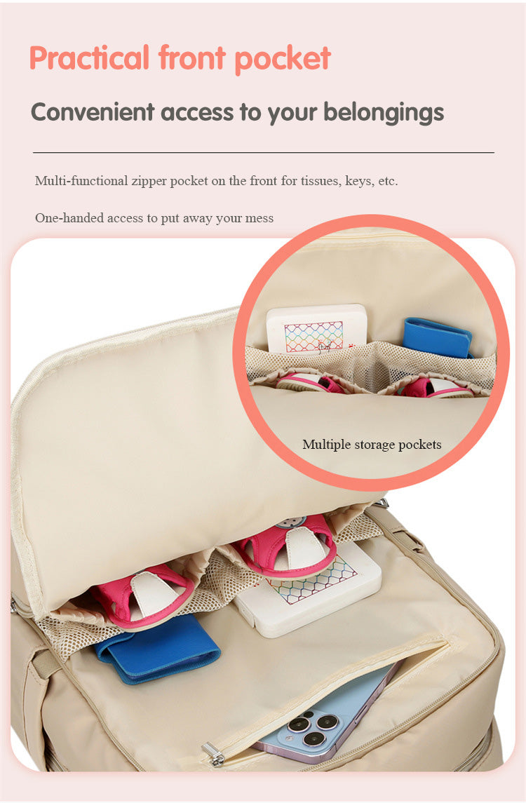 Multi-Pocket Waterproof Backpack – Versatile & Stylish Daily Bag