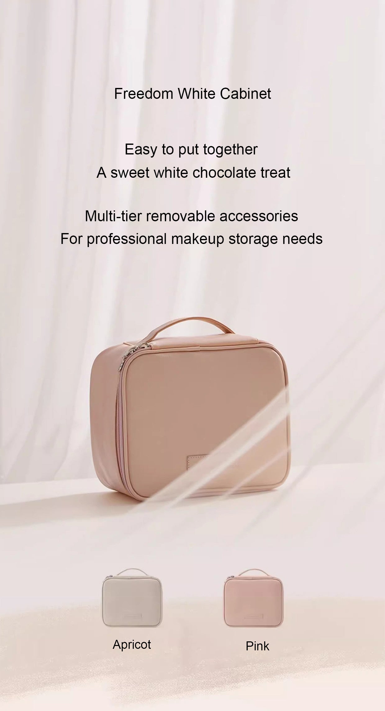 3-in-1 Makeup Organizer Set – Toiletry Bag, Brush Pad & Skincare Case