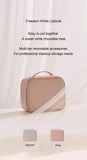 3-in-1 Makeup Organizer Set – Toiletry Bag, Brush Pad & Skincare Case