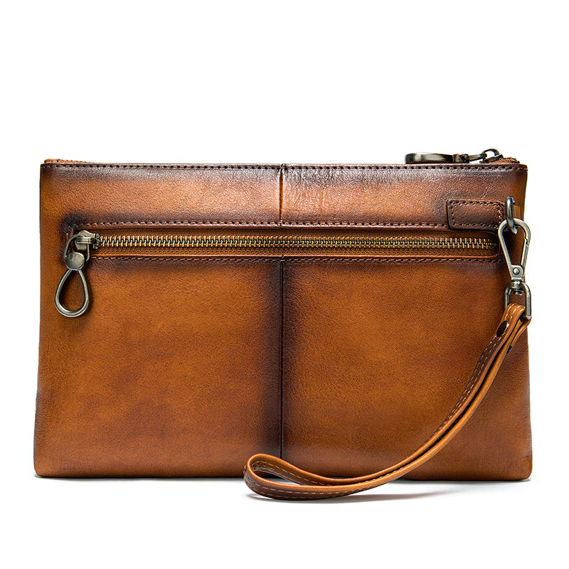 Retro Style Men's Handbag – Elegant Stitching, Timeless Charm!