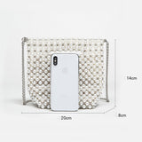 Fashionable pearl handbag