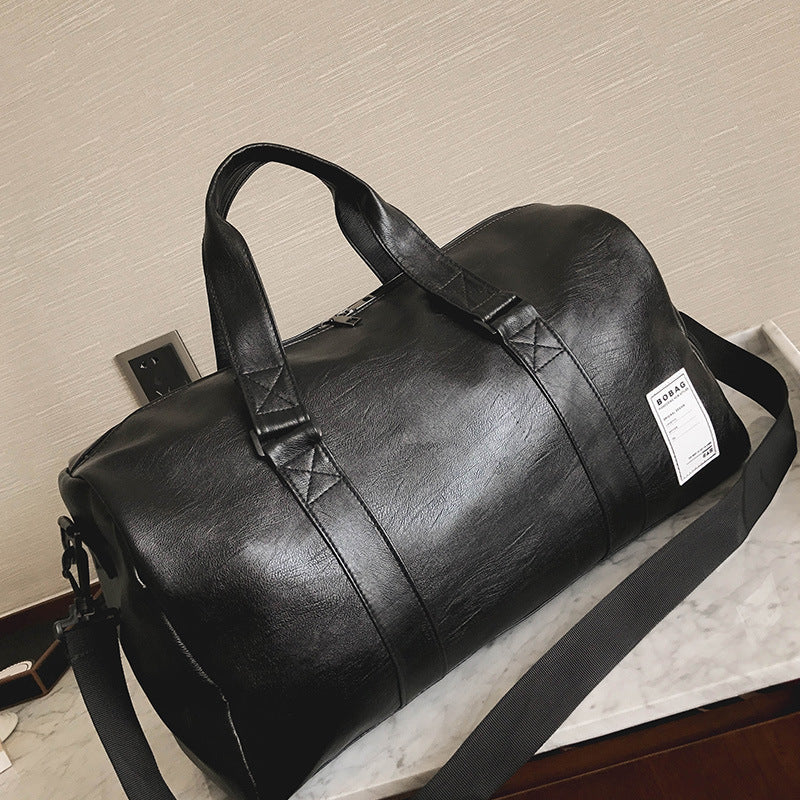 Poor Travel Bag Waterproof PU Shoulder Bag Large Capacity Sports Bag