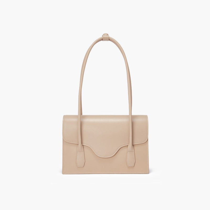Wild Sense French Niche Bag Leather Retro Armpit Bag Single Shoulder Baguette Bag Portable Envelope Bag
