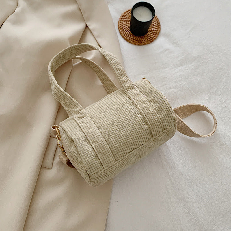 Fashion Leisure Corduroy Handbag
