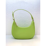 Cowhide Semicircle Moon French Underarm Saddle Bag Women's Shoulder Messenger