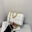 All-match Korean Messenger Bag Stitching Bag Hit Color Small Bag Female Chain Bag