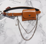 Small Waist Bag Belt Mini Bag Personalized Chain