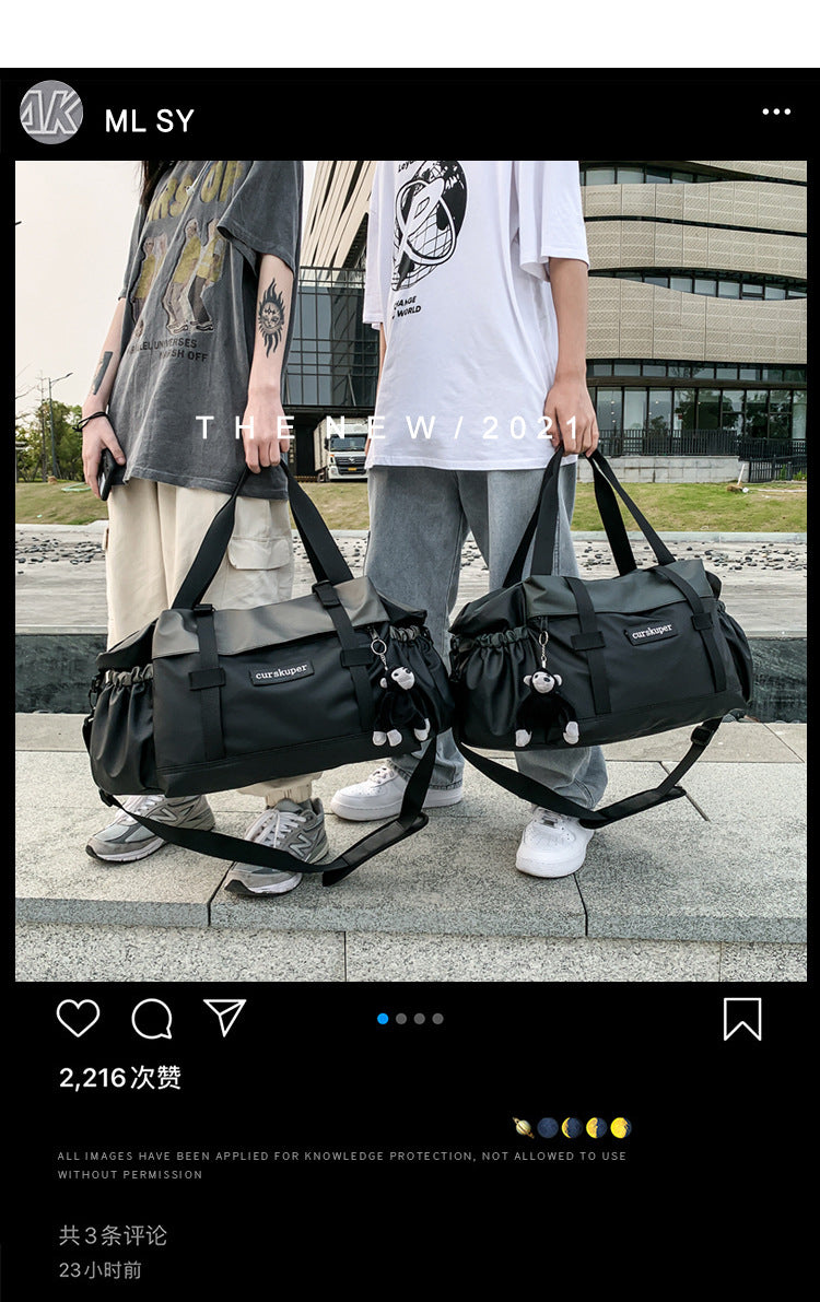 Large Capacity Travel Duffle Bag – Sporty, Stylish & Multi-Pocket Design
