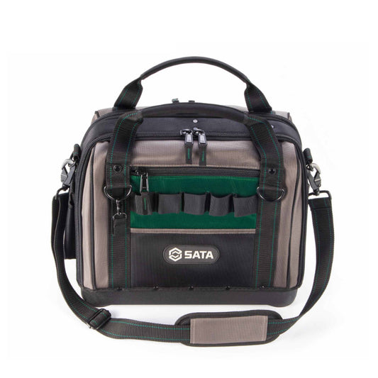 Heavy-Duty Double-Opening Tool Bag – Multi-Pocket Hardware Organizer