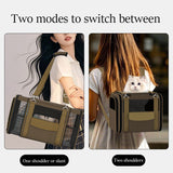 Multi-Functional Foldable Pet Travel Carrier – Breathable, Large Capacity, 3-Way Carry