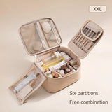 3-in-1 Makeup Organizer Set – Toiletry Bag, Brush Pad & Skincare Case