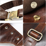 Vintage Leather Phone Waist Bag for Men – Hands-Free & Rugged Style!