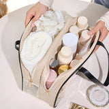 Dry Wet Separation Wash Bag Double-layer Semicircle Carrying Case