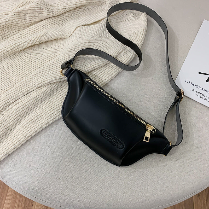Pure Color Simple Ladies Waist Bag Chest Bag