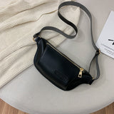 Pure Color Simple Ladies Waist Bag Chest Bag