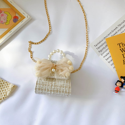 Pearl handbag children bag