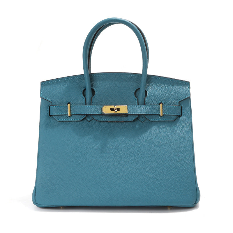 Premium Custom Color Tote Handbag – Inspired by Birkin Style (30+ Colors Available)