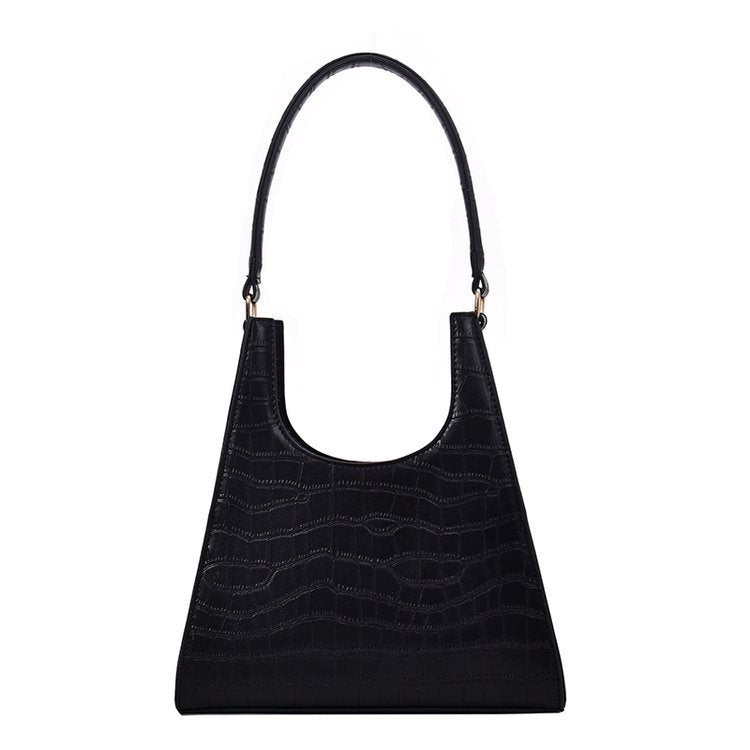 Triangle Alligator Embossed handbag