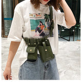 Tide crossbody bag waist bag change phone