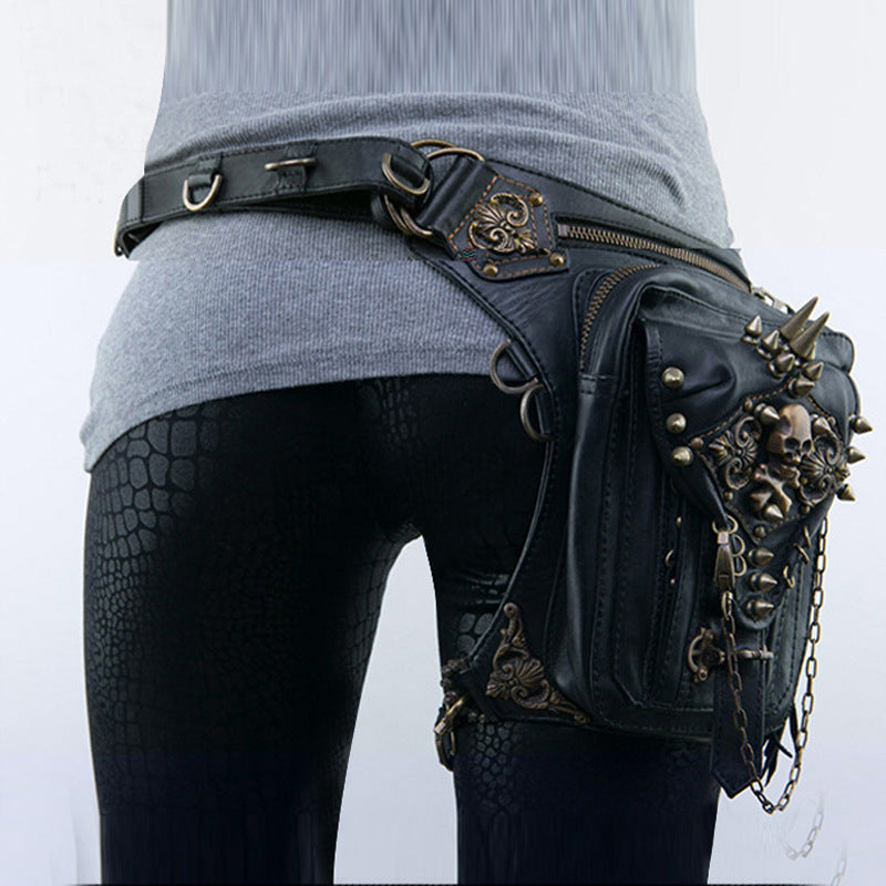 Steampunk Locomotive Bag Shoulder Messenger Bag Female Mobile Phone Waist Bag