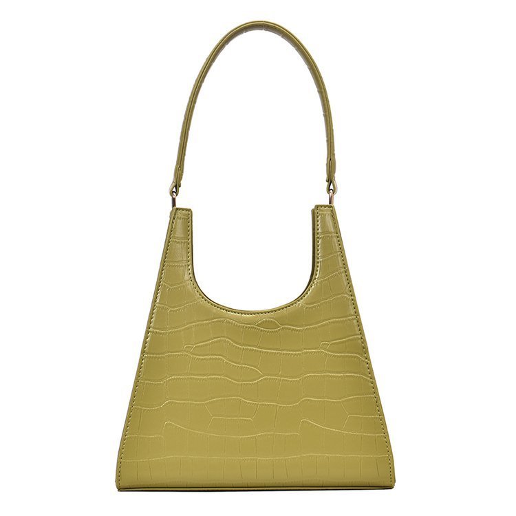 Triangle Alligator Embossed handbag