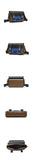 Men’s Color-Block Messenger Bag – Retro Utility Crossbody with Buckle Design