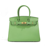 Premium Custom Color Tote Handbag – Inspired by Birkin Style (30+ Colors Available)