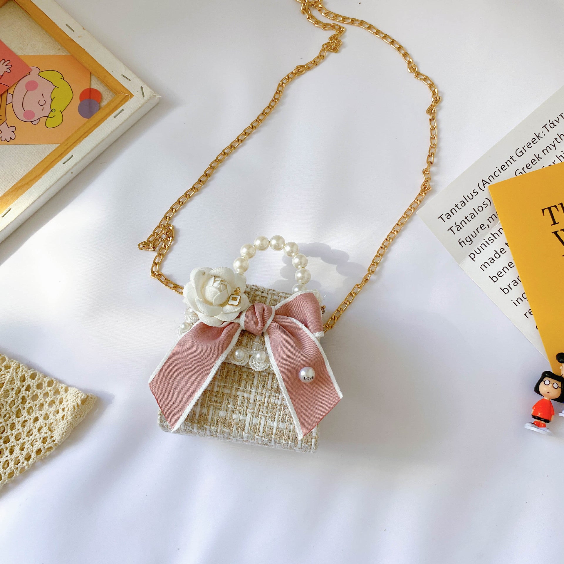 Pearl handbag children bag