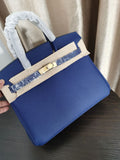 Premium Custom Color Tote Handbag – Inspired by Birkin Style (30+ Colors Available)
